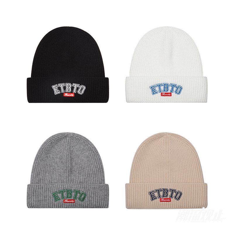 毛线帽子RAVENOUS针织帽字母刺绣