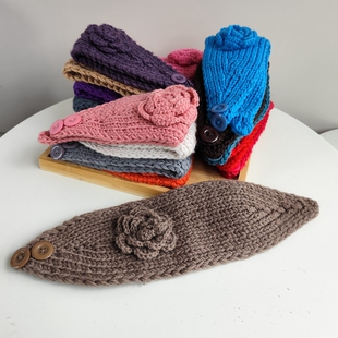 护脑门发带冬季冬季护额头发带女高级感洋气时尚护脑门发带式帽子