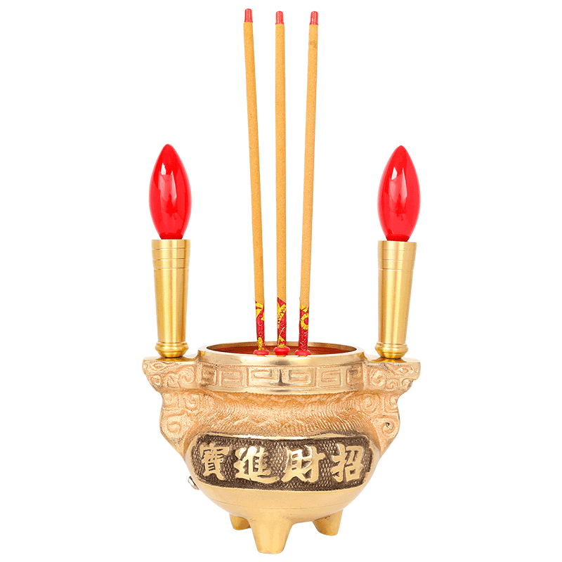 铜电香炉佛灯供灯电蜡烛