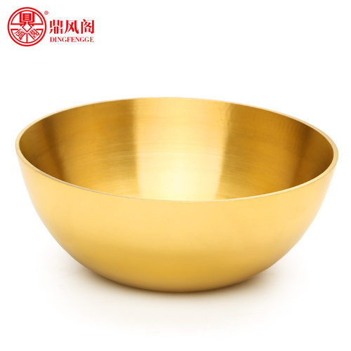 摆件聚财铜筷子金饭碗