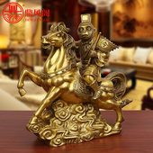 全铜马上封侯摆件马上发财办公室招财马摆件客厅店铺开 业装 饰礼