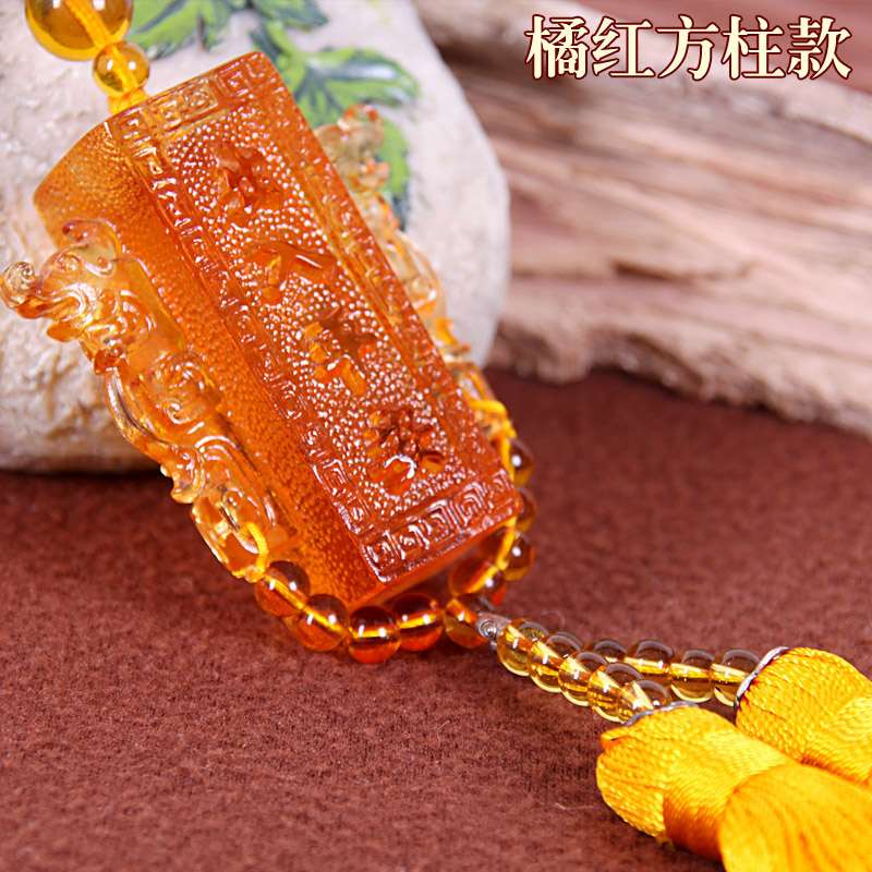 富贵圆满琉璃貔貅葫芦保平安车挂