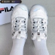 FILA斐乐可颂面包鞋 男女复古厚底防滑耐磨运动休闲鞋 F12W441102F
