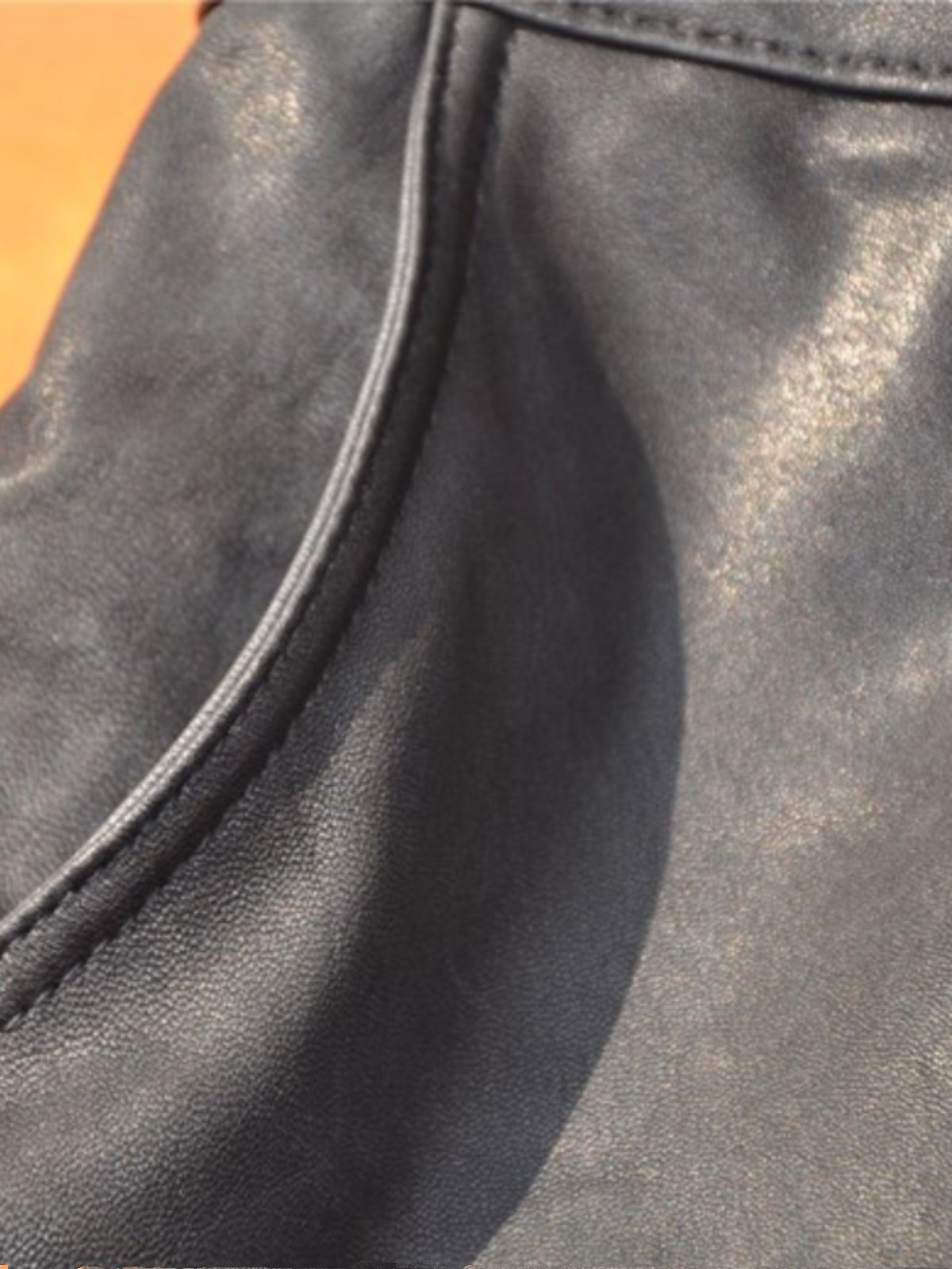 NEW   GOATSKIN UNCOATED SHORTS SUMMER BIKER MENS CASUAL PANTS