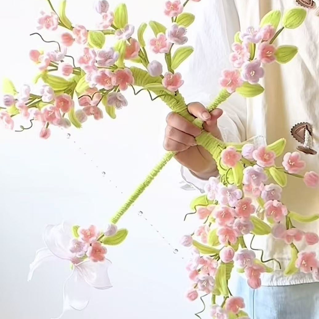 春日桃花弓箭扭扭棒DIY材料包