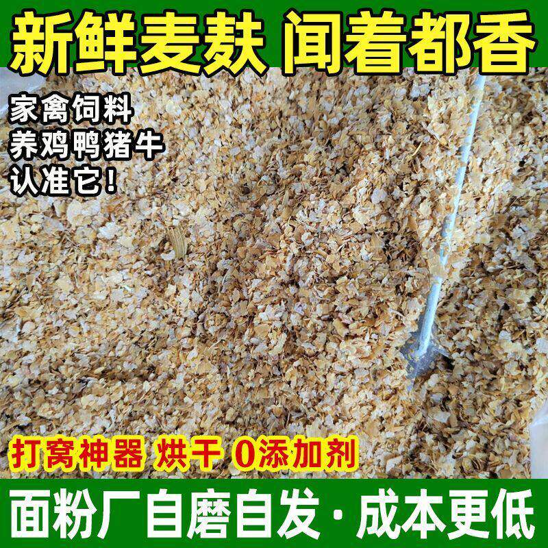 100斤麦麸子面包虫麦麸皮食用混合米糠优质小麦麦麸鸡鸭鹅兔