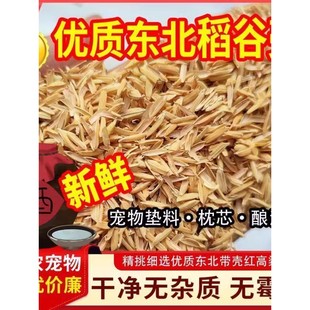 新鲜稻谷空壳稻壳谷壳发酵酿酒花草营养土枕头填充芦丁鸡养鸡垫料