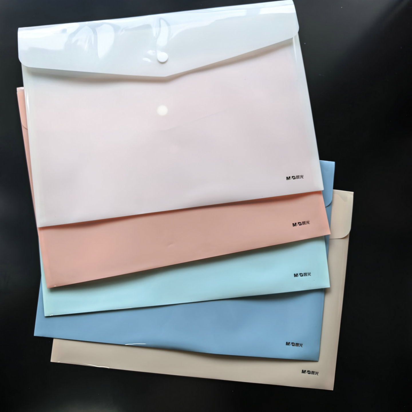 晨光A4纽扣袋文件袋资料袋