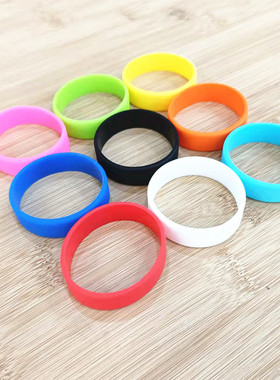 硅胶圈十二色彩列标识保护套胶圈支持定做红色周长126毫米