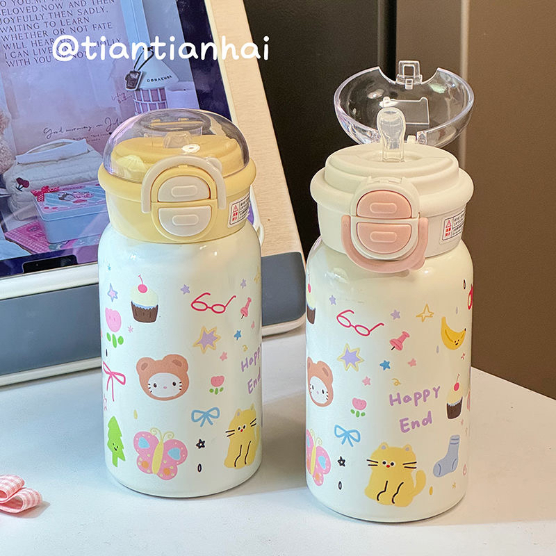 316不锈钢双饮女孩HelloKitty猫