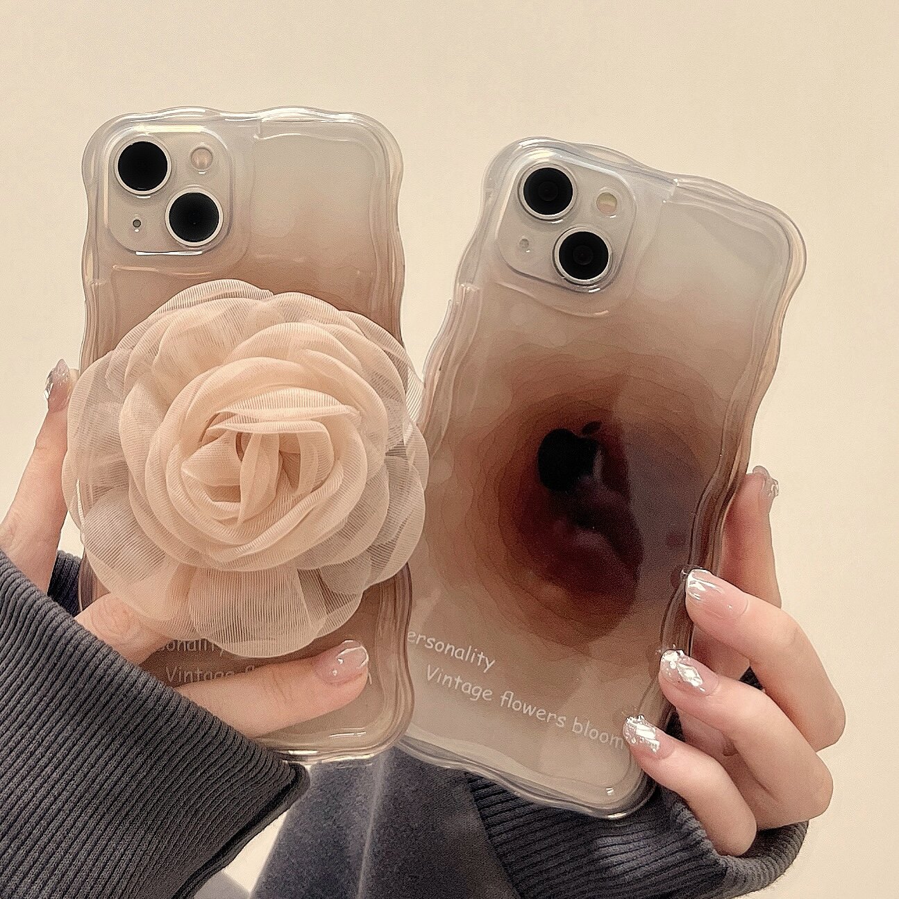高级感小众晕染纹理花朵支架适用苹果13手机壳iPhone15promax新款12全包14pro不撞壳11女13pro软壳硅胶防摔套高性价比高么？