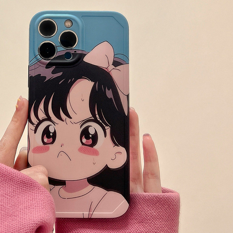 适用苹果13手机壳可爱动漫卡通女孩iphone15promax韩风小众12/11防摔套14pro新款13pro软硅胶创意全包保护壳属于什么档次？
