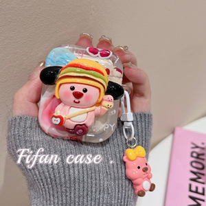 适用airpodspro保护套超火卡通可爱趣味小海狸苹果耳机保护壳三代网红airpods3无线蓝牙耳机套airpods1/2/3代