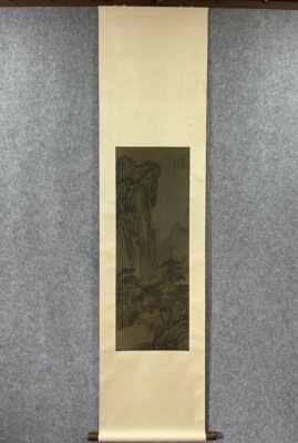 戴熙 绢本山水图 立轴 纯手绘国画书法字画 S01530