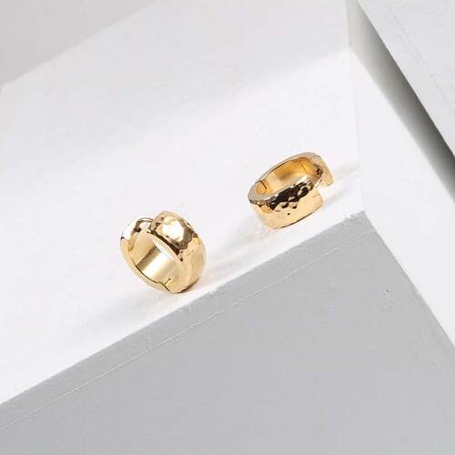 复古小众凹凸纹理耳扣小巧百搭