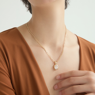 AuRevoirLesFilles锆石锁骨链