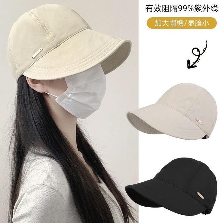 帽子女款防晒帽2026新款春夏大帽檐大头围鸭舌帽遮阳渔夫帽棒球帽图片