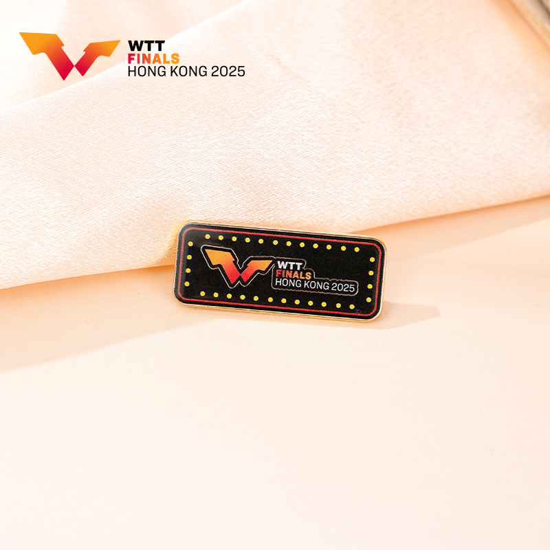 WTT香港总决赛2025-LOGO徽章乒乓官方赛事周边纪念品装饰胸针