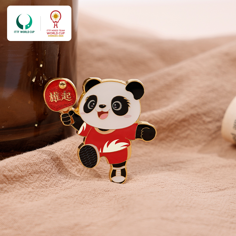 2025年成都混合团体世界杯雄起微章赛事限定胸针配饰纪念品-限量