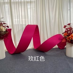 喜庆婚礼弹力布自由曲线阳光板螺旋吊顶婚庆造型管波浪弧形百变型