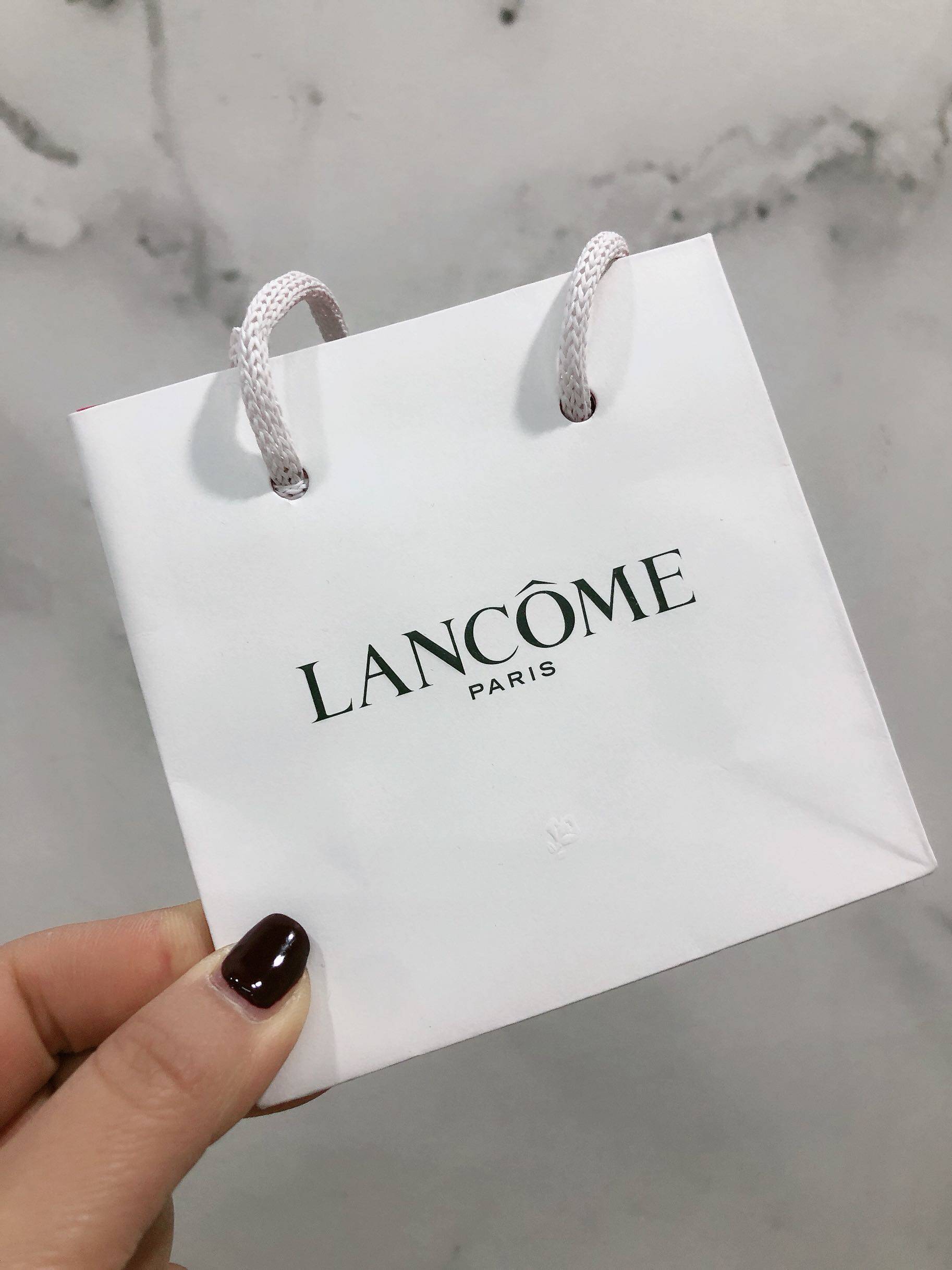正品兰蔻lancome口红香水化妆品手提购物纸袋小号包装礼品袋