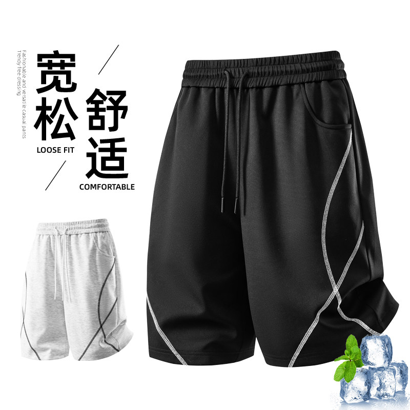 夏季短裤男款五分裤明线运动跑步风