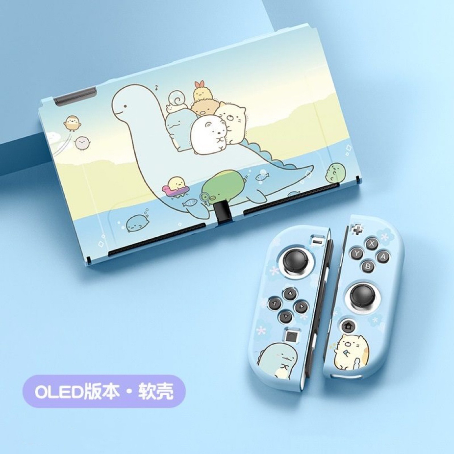 任天堂switch oled保护套分体防摔硅胶套软ns保护壳全包卡通可爱 电玩/配件/游戏/攻略 switch保护壳套 原图主图