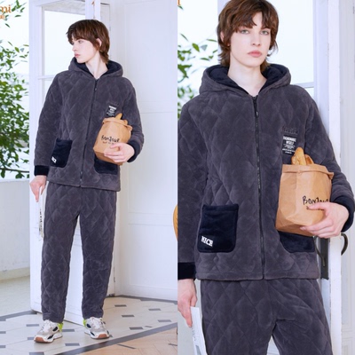 高货多拉美冬男连帽拉链梭