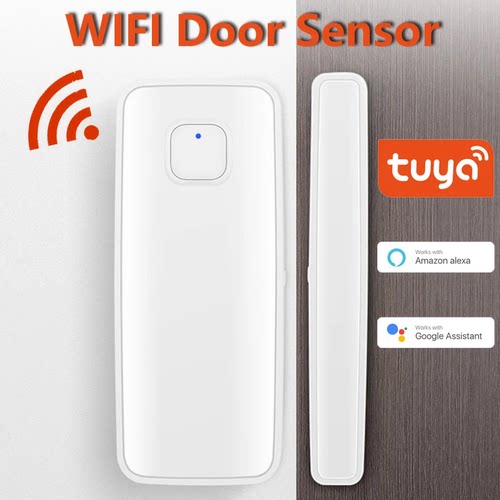 涂鸦WiFi门磁传感器 智能门窗入侵探测报警器手机APP远程控制