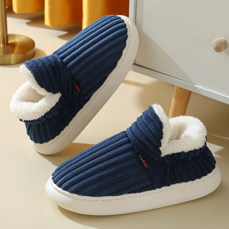 家居厚底棉鞋男冬季居家用保暖全包跟月子鞋室内防滑高帮防寒棉鞋,居家布艺,居家棉拖/棉鞋,淘宝优惠券,粉丝福利购,淘宝优惠卷