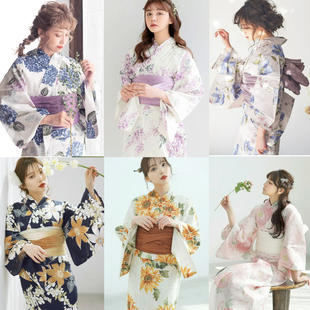 二部式分体和服浴衣上衣+吊带裙  高档涤纶印花吸汗速干面料易穿