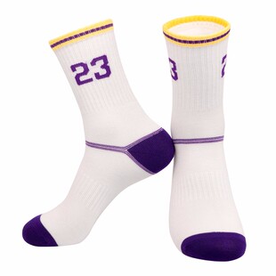 夏天薄款纯棉成人篮球袜11号袜子比赛球袜高筒科比24号詹姆斯23号