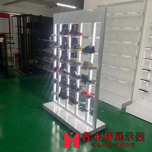 鑫永辉运动鞋展示鞋架铁艺可发光