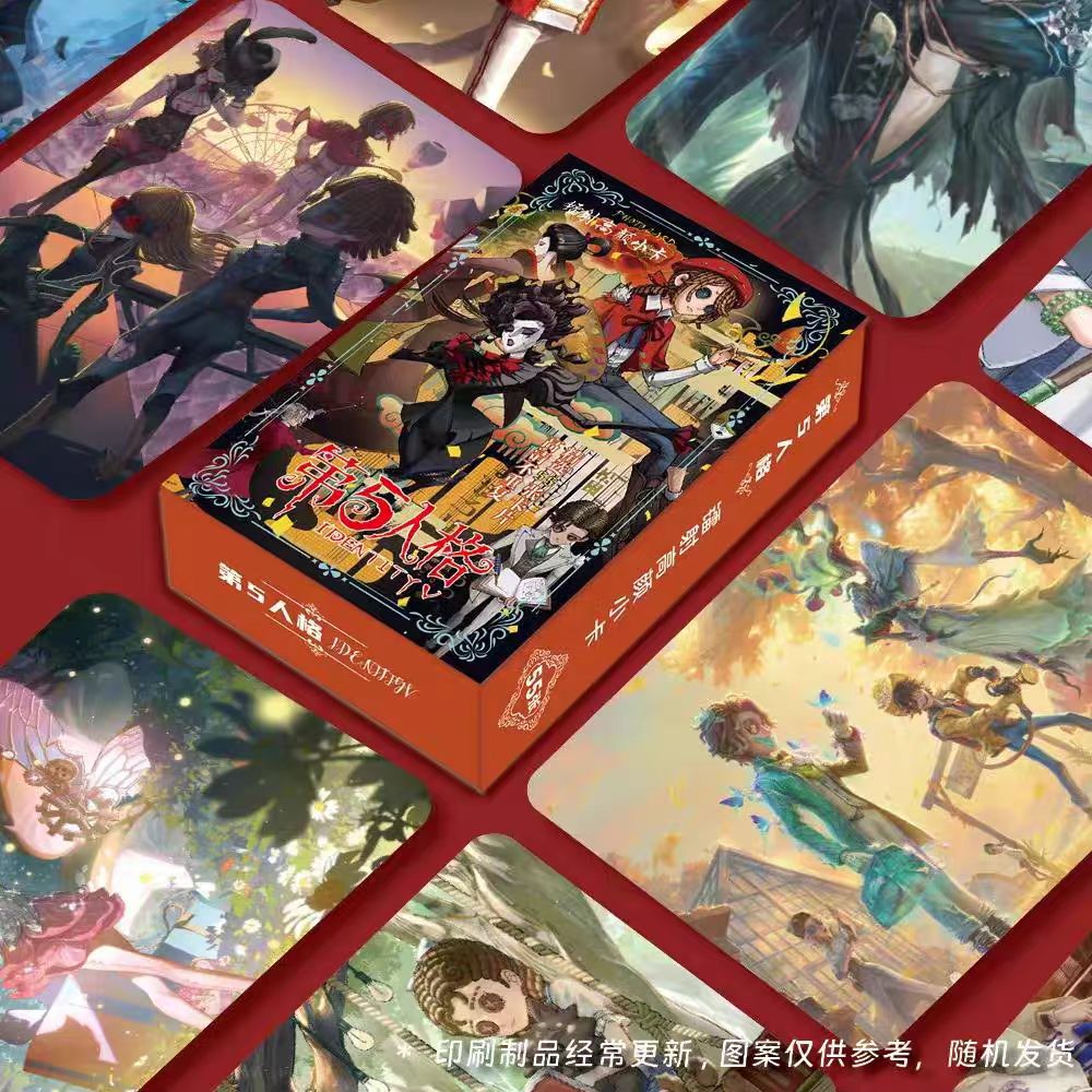 55张第五人格镭射小卡不重复闪卡动漫游戏周边自印盒装圆角LOMO卡