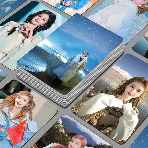 白鹿韩式高颜镭射小卡55张