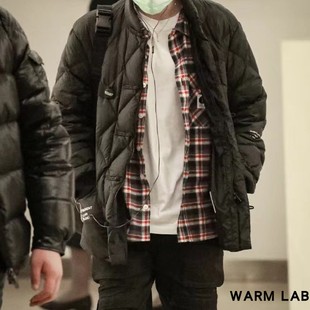 FRAGMENT藤原浩唐装 WARM 王一博同款 外套夹克男 LAB 羽绒服中长款