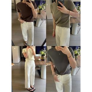 型 刚需正肩基础好版 糯肤短袖 T恤纯棉 iWiNG美玲 特价 凉感冰皮