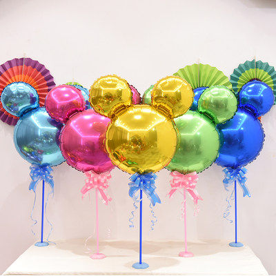 宝宝生日耳朵派对装饰布置气球