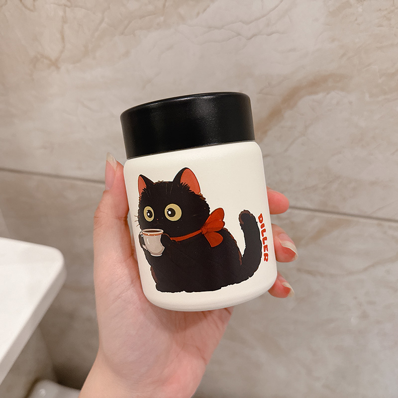 迪乐贝尔高颜值可爱猫咪保温杯