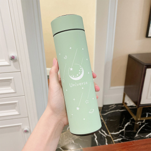不锈钢学生高颜值杯子高档智能过滤泡茶水杯车载 保温杯女简约男士