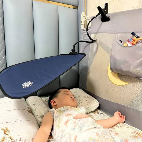 宝宝睡觉空调挡风板婴儿床上通用防风遮光罩免安装防直吹遮风神器