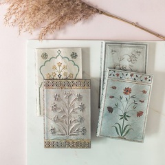 绝版paperblanks笔记本泰姬陵大理石雕刻花卉图案系列复古记事本