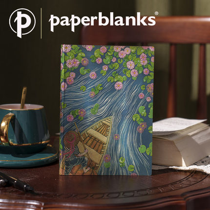 新款paperblanks与裕子的生活水上莲花笔记本创意文艺精美记事本