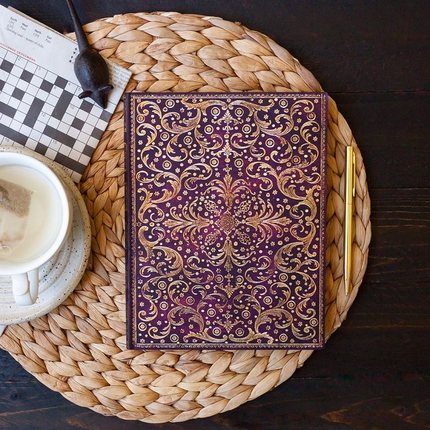 paperblanks笔记本Aurelia奥里利亚水母洛可可黄金模具复古记事本