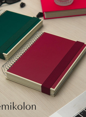 进口德国灯塔笔记本分号semikolon经典螺旋系列A5+记事本商务简约