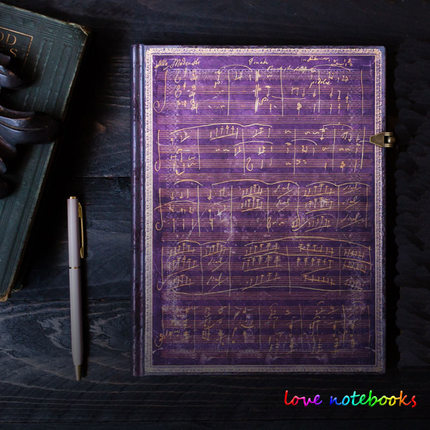 绝版paperblanks笔记本名人手稿系列音乐家贝多芬巴赫舒伯特肖邦