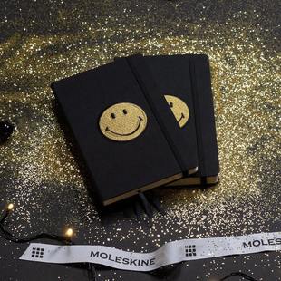 moleskine限量笔记本子Smiley笑脸50周年联名纪念刺绣珍藏记事本