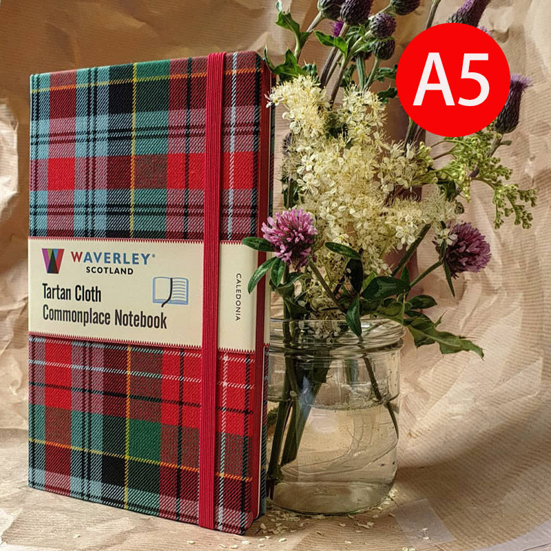 苏格兰经典格子呢布笔记本