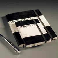 Подлинный немецкий маяк мягкая кожа Leuchtturm1917 ноутбук черный цвет классический сериал Блокнот