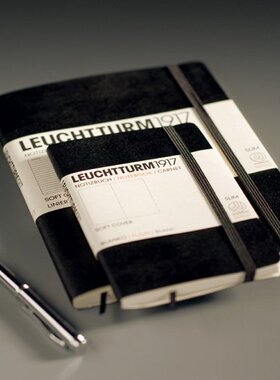 正品德国灯塔软皮面Leuchtturm1917笔记本黑色彩色经典系列记事本